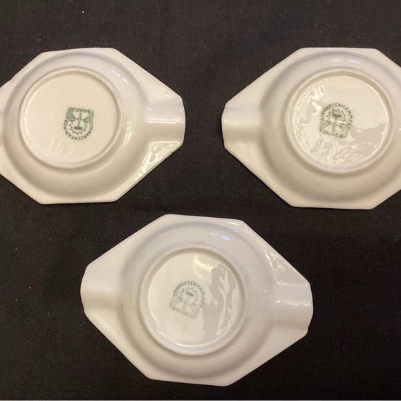 Antique Schwarzenhammer Bavaria set of tray, ashtrays & match holder 1910-1023 - Picture 10 of 11